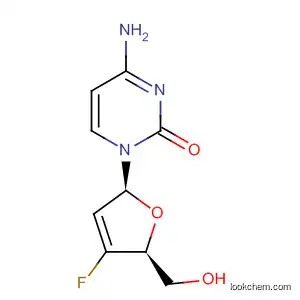 Molecular Structure of 396653-01-3 (2(1H)-Pyrimidinone,
4-amino-1-[(2S,5S)-4-fluoro-2,5-dihydro-5-(hydroxymethyl)-2-furanyl]-)