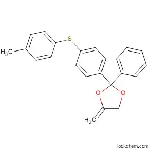 Molecular Structure of 396678-37-8 (1,3-Dioxolane, 4-methylene-2-[4-[(4-methylphenyl)thio]phenyl]-2-phenyl-)