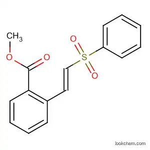Molecular Structure of 396715-69-8 (Benzoic acid, 2-[(1E)-2-(phenylsulfonyl)ethenyl]-, methyl ester)