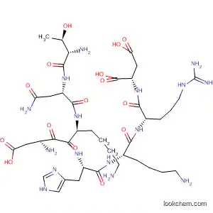 Molecular Structure of 396718-41-5 (L-Aspartic acid,
L-threonyl-L-asparaginyl-L-a-aspartyl-L-lysyl-L-histidyl-L-lysyl-L-arginyl-)