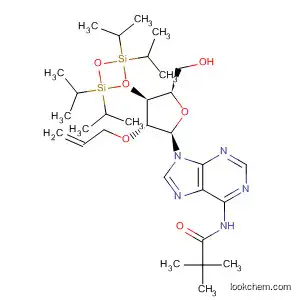 Molecular Structure of 397250-07-6 (Adenosine,
N-(2,2-dimethyl-1-oxopropyl)-2'-O-2-propenyl-3',5'-O-[1,1,3,3-tetrakis(1
-methylethyl)-1,3-disiloxanediyl]-)