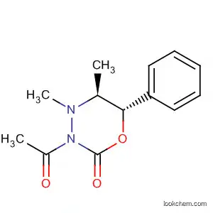 Molecular Structure of 397332-11-5 (2H-1,3,4-Oxadiazin-2-one, 3-acetyltetrahydro-4,5-dimethyl-6-phenyl-,
(5S,6S)-)