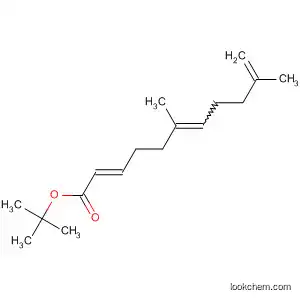 Molecular Structure of 397857-26-0 (2,6,10-Undecatrienoic acid, 6,10-dimethyl-, 1,1-dimethylethyl ester,
(2E)-)