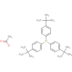 Sulfonium, tris[4-(1,1-dimethylethyl)phenyl]-, acetate
