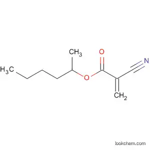 Molecular Structure of 398147-86-9 (2-Propenoic acid, 2-cyano-, 1-methylpentyl ester)