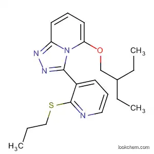 Molecular Structure of 398154-28-4 (1,2,4-Triazolo[4,3-a]pyridine,
5-(2-ethylbutoxy)-3-[2-(propylthio)-3-pyridinyl]-)