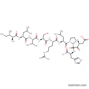 Molecular Structure of 398463-27-9 (L-Histidine,
L-isoleucyl-L-leucyl-L-valyl-L-seryl-L-arginyl-L-leucyl-L-a-aspartyl-L-prolyl-)