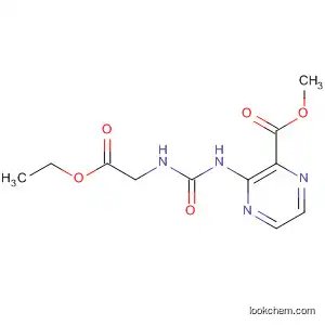 Molecular Structure of 399037-78-6 (Pyrazinecarboxylic acid,
3-[[[(2-ethoxy-2-oxoethyl)amino]carbonyl]amino]-, methyl ester)