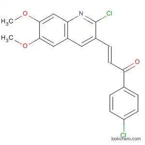 Molecular Structure of 399040-45-0 (2-Propen-1-one,
3-(2-chloro-6,7-dimethoxy-3-quinolinyl)-1-(4-chlorophenyl)-, (2E)-)