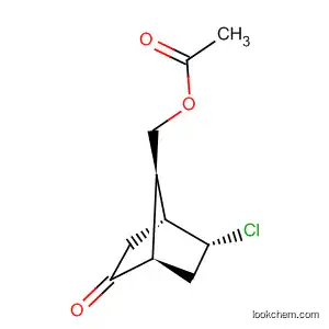 Molecular Structure of 399042-08-1 (Bicyclo[2.2.1]heptan-2-one, 7-[(acetyloxy)methyl]-5-chloro-,
(1R,4R,5R,7R)-)