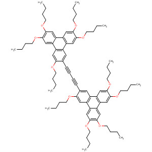 Molecular Structure of 399559-03-6 (Triphenylene, 2,2'-(1,3-butadiyne-1,4-diyl)bis[3,6,7,10,11-pentabutoxy-)