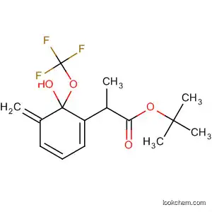 Molecular Structure of 399579-93-2 (Benzenepropanoic acid, b-hydroxy-a-methylene-2-(trifluoromethoxy)-,
1,1-dimethylethyl ester)