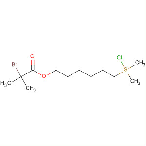 Molecular Structure of 400002-70-2 (Propanoic acid, 2-bromo-2-methyl-, 6-(chlorodimethylsilyl)hexyl ester)