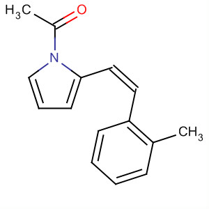Molecular Structure of 400002-86-0 (1H-Pyrrole, 1-acetyl-2-[(1Z)-2-(2-methylphenyl)ethenyl]-)