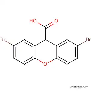 Molecular Structure of 100540-89-4 (9H-Xanthene-9-carboxylic acid, 2,7-dibromo-)
