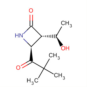 Molecular Structure of 121593-05-3 (2-Azetidinone, 4-(2,2-dimethyl-1-oxopropyl)-3-[(1R)-1-hydroxyethyl]-,
(3S,4S)-)