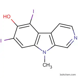 9H-Pyrido[3,4-b]indol-6-ol, 5,7-diiodo-9-methyl-
