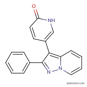 Molecular Structure of 131185-46-1 (2(1H)-Pyridinone, 5-(2-phenylpyrazolo[1,5-a]pyridin-3-yl)-)