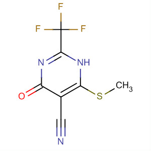 5-Pyrimidinecarbonitrile, 1,4-dihydro-6-(methylthio)-4-oxo-2-(trifluoromethyl)-