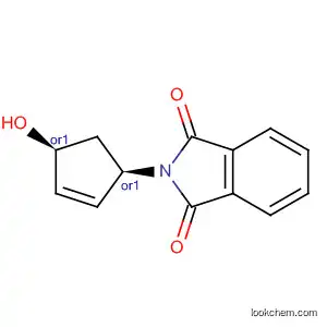 Molecular Structure of 146923-68-4 (1H-Isoindole-1,3(2H)-dione, 2-[(1R,4S)-4-hydroxy-2-cyclopenten-1-yl]-,
rel-)