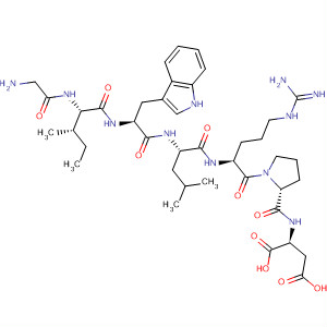 Molecular Structure of 161622-52-2 (L-Aspartic acid, glycyl-L-isoleucyl-L-tryptophyl-L-leucyl-L-arginyl-L-prolyl-)
