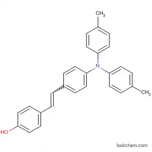 Molecular Structure of 167162-31-4 (Phenol, 4-[2-[4-[bis(4-methylphenyl)amino]phenyl]ethenyl]-)