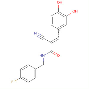 2-Propenamide, 2-cyano-3-(3,4-dihydroxyphenyl)-N-[(4-fluorophenyl)methyl]-