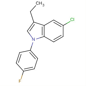 Molecular Structure of 181116-12-1 (1H-Indole, 5-chloro-3-ethyl-1-(4-fluorophenyl)-)