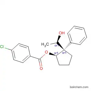 Molecular Structure of 400772-48-7 (Benzoic acid, 4-chloro-,
(1R,2S)-2-[(1R)-1-hydroxyethyl]-2-phenylcyclopentyl ester, rel-)