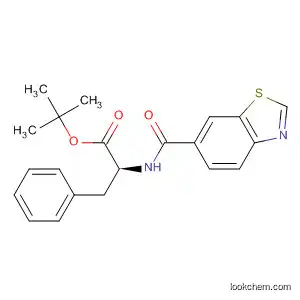 Molecular Structure of 401791-66-0 (L-Phenylalanine, N-(6-benzothiazolylcarbonyl)-, 1,1-dimethylethyl ester)