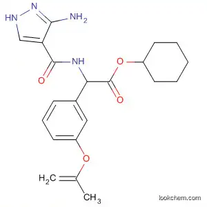 Benzeneacetic acid,
a-[[(3-amino-1H-pyrazol-4-yl)carbonyl]amino]-3-(2-propenyloxy)-,
cyclohexyl ester
