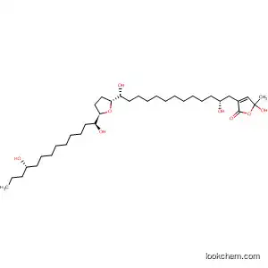 Molecular Structure of 403656-94-0 (2(5H)-Furanone,
3-[(2R,13R)-13-[(2R,5R)-5-[(1S,10S)-1,10-dihydroxytridecyl]tetrahydro-
2-furanyl]-2,13-dihydroxytridecyl]-5-hydroxy-5-methyl-)