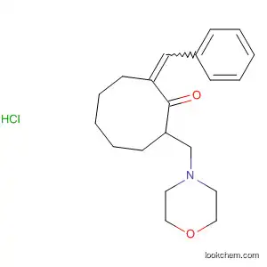 Molecular Structure of 403738-38-5 (Cyclooctanone, 2-(4-morpholinylmethyl)-8-(phenylmethylene)-,
hydrochloride)