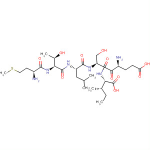 Molecular Structure of 195189-19-6 (L-Isoleucine, L-methionyl-L-threonyl-L-leucyl-L-a-glutamyl-L-seryl-)