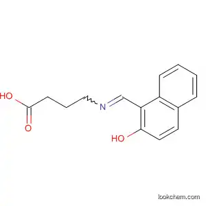 Molecular Structure of 196409-75-3 (Butanoic acid, 4-[[(2-hydroxy-1-naphthalenyl)methylene]amino]-)
