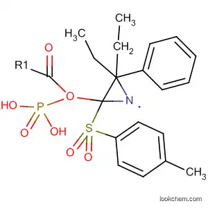 Molecular Structure of 197724-81-5 (Phosphonic acid, [1-[(4-methylphenyl)sulfonyl]-3-phenyl-2-aziridinyl]-,
diethyl ester)