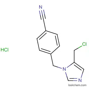 Molecular Structure of 197856-23-8 (Benzonitrile, 4-[[5-(chloromethyl)-1H-imidazol-1-yl]methyl]-,
monohydrochloride)