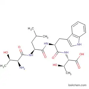 Molecular Structure of 284039-15-2 (L-Threonine, L-threonyl-L-leucyl-L-tryptophyl-)