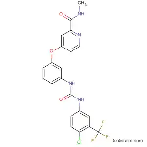 Molecular Structure of 284461-76-3 (2-Pyridinecarboxamide,
4-[3-[[[[4-chloro-3-(trifluoromethyl)phenyl]amino]carbonyl]amino]phenoxy
]-N-methyl-)