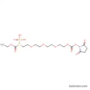 Molecular Structure of 338964-06-0 (Phosphonofluoridic acid,
[13-[(2,5-dioxo-1-pyrrolidinyl)oxy]-13-oxo-3,6,9,12-tetraoxatridec-1-yl]-,
ethyl ester)