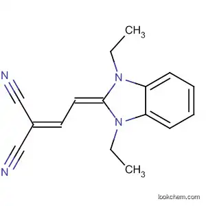 Molecular Structure of 39578-93-3 (Propanedinitrile,
[(1,3-diethyl-1,3-dihydro-2H-benzimidazol-2-ylidene)ethylidene]-)