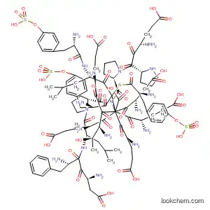 Molecular Structure of 459430-51-4 (L-Cysteine,
L-a-glutamyl-O-sulfo-L-tyrosyl-L-a-glutamyl-O-sulfo-L-tyrosyl-L-leucyl-L-a-
aspartyl-O-sulfo-L-tyrosyl-L-a-aspartyl-L-phenylalanyl-L-leucyl-L-prolyl-L-a-
glutamyl-L-threonyl-L-a-glutamyl-L-prolyl-L-prolyl-L-a-glutamyl-)