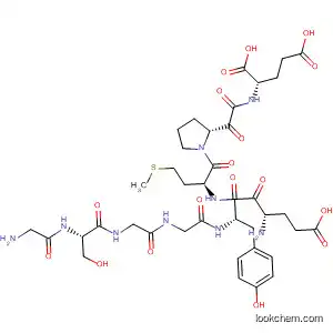Molecular Structure of 464216-72-6 (L-Glutamic acid,
glycyl-L-serylglycylglycyl-L-a-glutamyl-L-tyrosyl-L-methionyl-L-prolyl-L-meth
ionyl-)