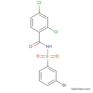 Molecular Structure of 477843-37-1 (Benzamide, N-[(3-bromophenyl)sulfonyl]-2,4-dichloro-)