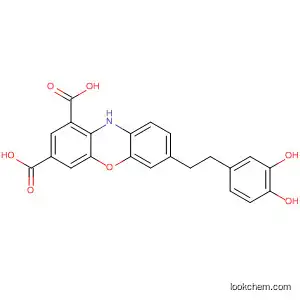 Molecular Structure of 478301-76-7 (10H-Phenoxazine-1,3-dicarboxylic acid,
7-[2-(3,4-dihydroxyphenyl)ethyl]-)