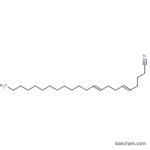 Molecular Structure of 485322-60-9 (5,9-Docosadienenitrile, (5E,9E)-)