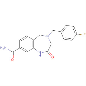 1H-1,4-Benzodiazepine-8-carboxamide,
4-[(4-fluorophenyl)methyl]-2,3,4,5-tetrahydro-2-oxo-