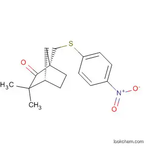 Molecular Structure of 502688-44-0 (Bicyclo[2.2.1]heptan-2-one, 3,3-dimethyl-1-[[(4-nitrophenyl)thio]methyl]-,
(1S,4S)-)