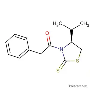 Molecular Structure of 502929-79-5 (2-Thiazolidinethione, 4-(1-methylethyl)-3-(phenylacetyl)-, (4S)-)