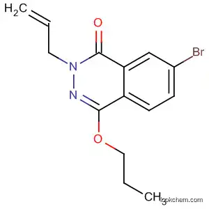 Molecular Structure of 502961-57-1 (1(2H)-Phthalazinone, 7-bromo-2-(2-propenyl)-4-propoxy-)